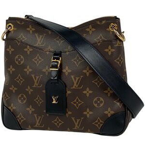 Louis Vuitton Odeon NM Crossbody Bag Monogram Brown Noir Black